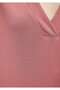 Lux Touch Tencel Tm V-Neck Pink T-Shirt Regular Fit / Regular Cut 1612250 -71072 - 7