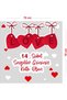 Love Lettering February 14 Happy Valentine's Day Glass Showcase Room Sticker 70cm - 2