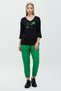 Oversized V-Neck 3/4 Sleeve Women's T-Shirt - Minimalist Design - 2