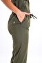 Khaki Green Lily Model Zippered Soft Lycra Doctor Nurse Surgical Uniform Set - 6