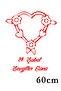 Heart With Flowers On Valentine's Day 60 Cm Sticker - 2