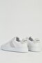 White Leather Women's Sneakers - Pc-32723 - 3