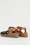 Genuine Leather Women's Black Sandals Pc-54517 - 3