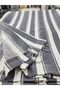 Ring-Grey-White Custom Made Luxury Tarpaulin Balcony Curtain - Measures - En X Height - 4