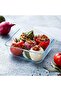 Cook&Freeze 0.8L Square Glass Dish with Lid - Oven, Microwave, Freezer & Dishwasher Safe - 3