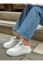 White Skin (Leoy) Leopard Lace-Up Women's Sneakers - 3