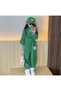 CUSTOM DESIGN STAND COLLAR HALF ZIPPERED M PRINTED FULL WINTER GIRL'S LUXURY TRACKSUIT SET - 2