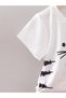 Claw Detailed Teddy Bear Printed Summer Children's T-Shirt Shorts Set - 5