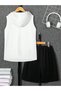 Children's Basketball Printed Sleeveless Hooded T-Shirt and Shorts Bottom Top Set - 2