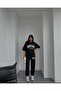 Plus Size Athletic Season New York Printed Oversize Bottom-top T-shirt Tracksuit Set - 3