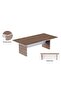 Zelda Conference Table Truffle Brown Davos Oak | Office Conference cum Meeting Table_240cm - 3