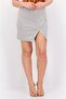 Women Brand Logo Mini Skirt, Grey