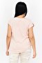 Women Sportswear Fit Cap Sleeve Training Top, Light Pink - 4