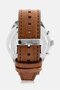 Men 1791983 Analog Leather Band Watch , Tan - 5