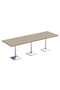 Bar Table Square Base 12 Seater Cocktail Bistro Table for Pub_Linen