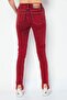Women D-Slandy Skinny Fit Washes Stretchable Jeans, Red - 4