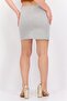 Women Brand Logo Mini Skirt, Grey - 3