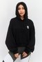 Women Sportswear Fit Long Sleeves Outdoor Hoodie, Black