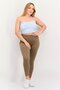 Women Straight Across Strapless Brand Logo Tube Top, Light Blue - 4
