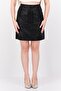Women Solid Mini Skirt, Black