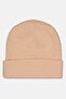 Men Embroidered Logo Knitted Beanie, Light Peach - 2