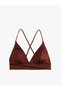 Bralet Bikini Top with Back Cross Strap Tie Detail
