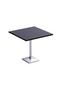 Bar Table Square Base 4 Seater Cocktail Bistro Table for Pub_Black