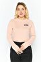 Women Brand Logo Long Sleeve Bodysuit, Pink