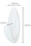 3M COMMAND™  BATH HOOK WITH WATER RESISTANT STRIPS  MEDIUM BATH18 CLEAR FROSTED 2HK+3S/PK - 2