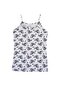 Tutku 6-Pack Girls' Rope Strap Undershirt, Printed Cotton, Colorful - 7