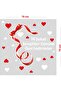 Ring Shaped Ribbon for Valentine's Day Special Discounts Showcase Room Decoration Sticker 70cm - 2
