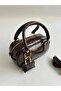 Lyon model hand and women's shoulder bag dark coffee - 4