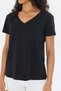 Women's T-Shirt Black Color Short Sleeve - 7