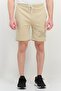 Men Sportswear Fit Drawstring Outdoor Shorts, Beige