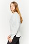 Women Sportswear Fit Long Sleeve Outdoor Sweatshirts, Heather Grey - 3