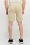 Men Sportswear Fit Drawstring Outdoor Shorts, Beige - 3
