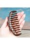 Wooden Sandalwood Wide Sparse Toothed Comb for Curly Hair At-129 - 12cm Mini Size Comb - 7