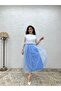 Blue Tulle Glitter Skirt - 2