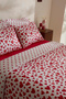 Amour Bliss 100% Cotton Single Duvet Cover Set Red - 4
