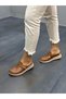 Diva Tan Leather Closed Women's Casual Slippers - 3