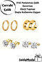 Unisex Surgical Steel 4 Pairs Earrings Set - 2