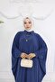 فستان حجاب طويل بأزرار وياقة نسائية - 4