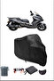 غطاء دراجة نارية أسود ARORA GT 250 مقاوم للماء