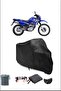 قفل أسود متوافق مع قماش القنب للدراجات النارية Yamaha Xt 600 E، آمن، مقاوم للماء