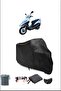 Black Apachi Pusat Waterproof Durable Motorcycle Cover