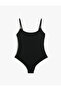 Basic Swimsuit U Collar Thin Straps - 6
