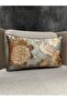 Imported Silk Velvet Bird Pattern Mint Green Throw Pillow Cover 30x50cm (DOUBLE SIDED PATTERN) - 2
