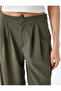 High Waist Pleated Comfortable Fit Wide Leg Pants - 5