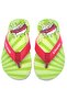 حذاء Pine Kids Flip Flops بطبعة نصية - أخضر وأحمر - 6
