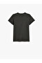 Short Sleeve T-Shirt with Space Print Detail, Crew Neck, Cotton - 2